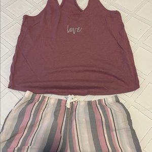 Victoria secret sleep short set. Tank top